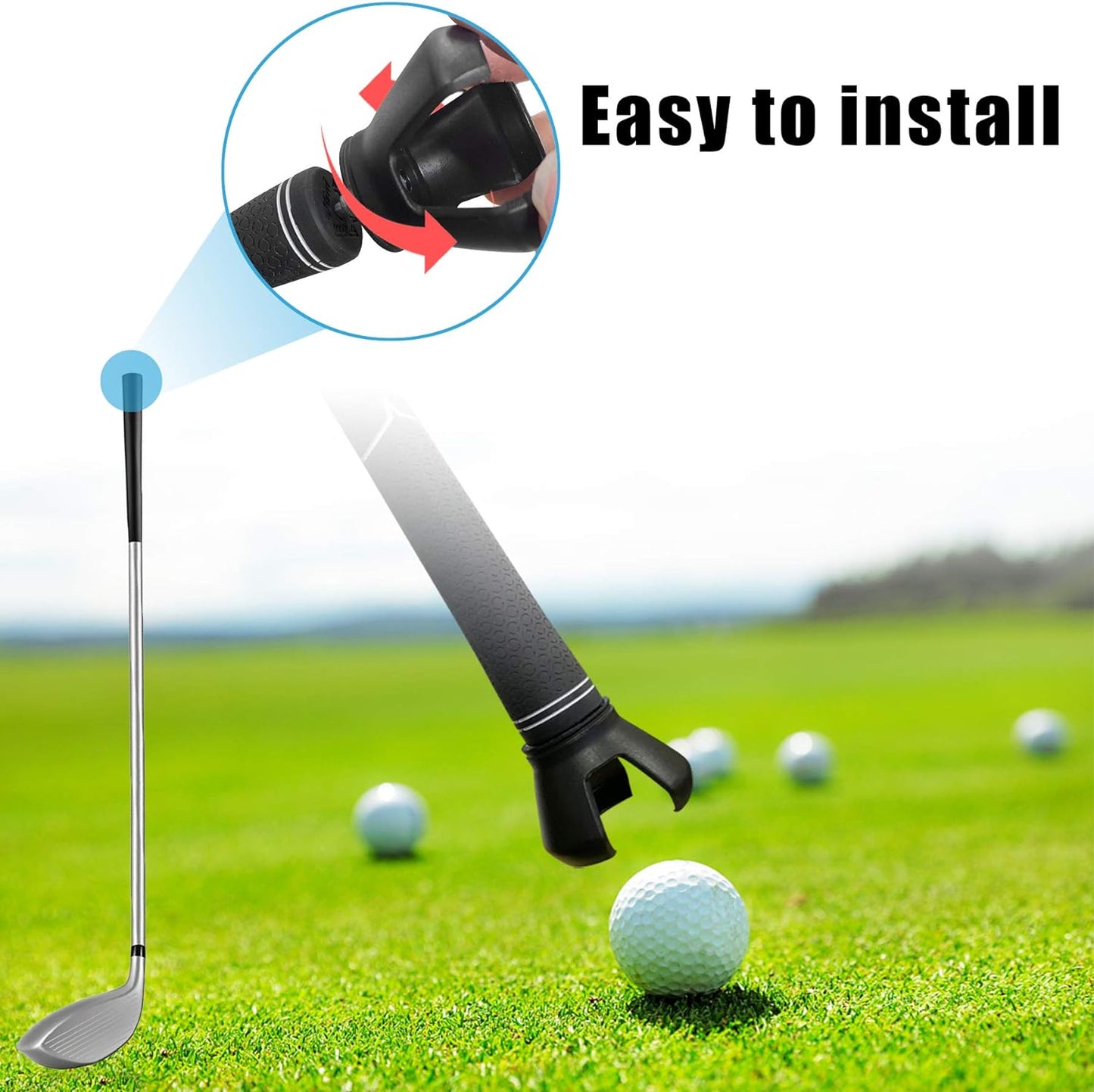 Prowithlin Golf Ball Retriever with 2 Golf Ball Grabbers, Stainless Extendable Golf Ball Retriever Telescopic for Water, Golf Accessories for Men, Weight: 0.55Lb