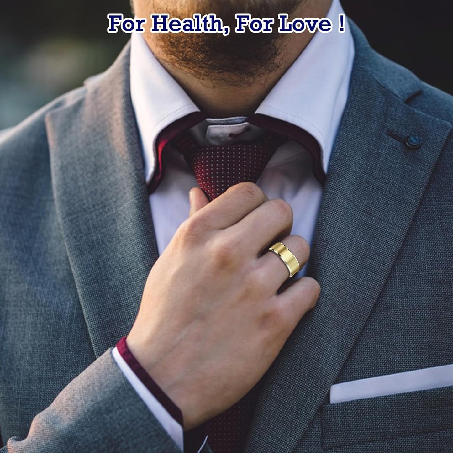Smart Health Tracking Ring with Sleep Monitoring, Heart Rate Functionality, Waterproof Design, Activity Tracking, Air Gesture Control, 7-Day Battery Life, Compatible with iOS and Android (Light Gold, Size #12)