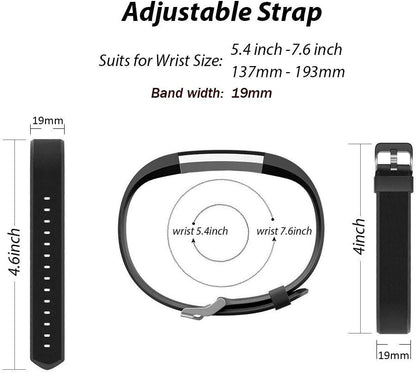 ID115Plus HR Very Fit Pro Replacement Strap for Veryfitpro, Letscom, and Lintelek Fitness Trackers - Purple and Black